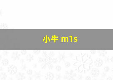 小牛 m1s